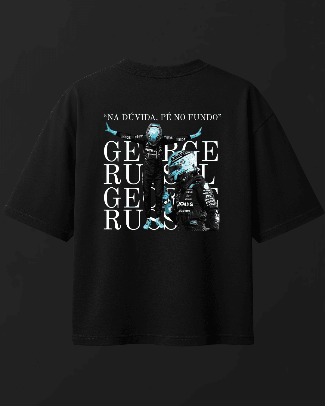 Camiseta Oversized George Russel - Pé no fundo