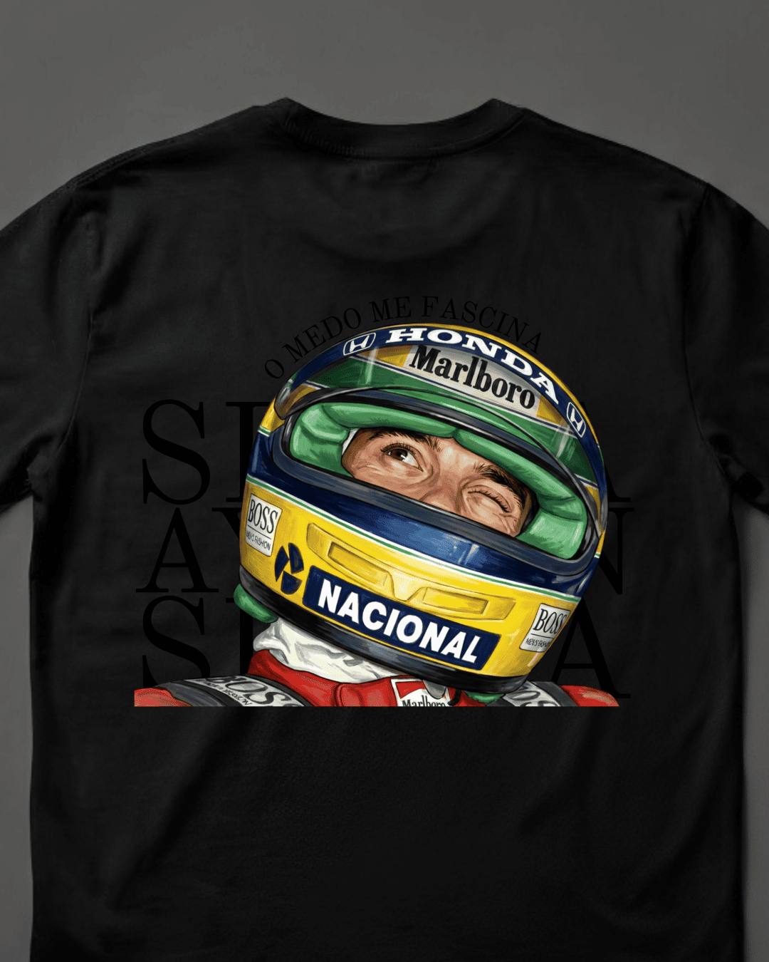 Camiseta Unissex Ayrton Senna - O medo me fascina EP