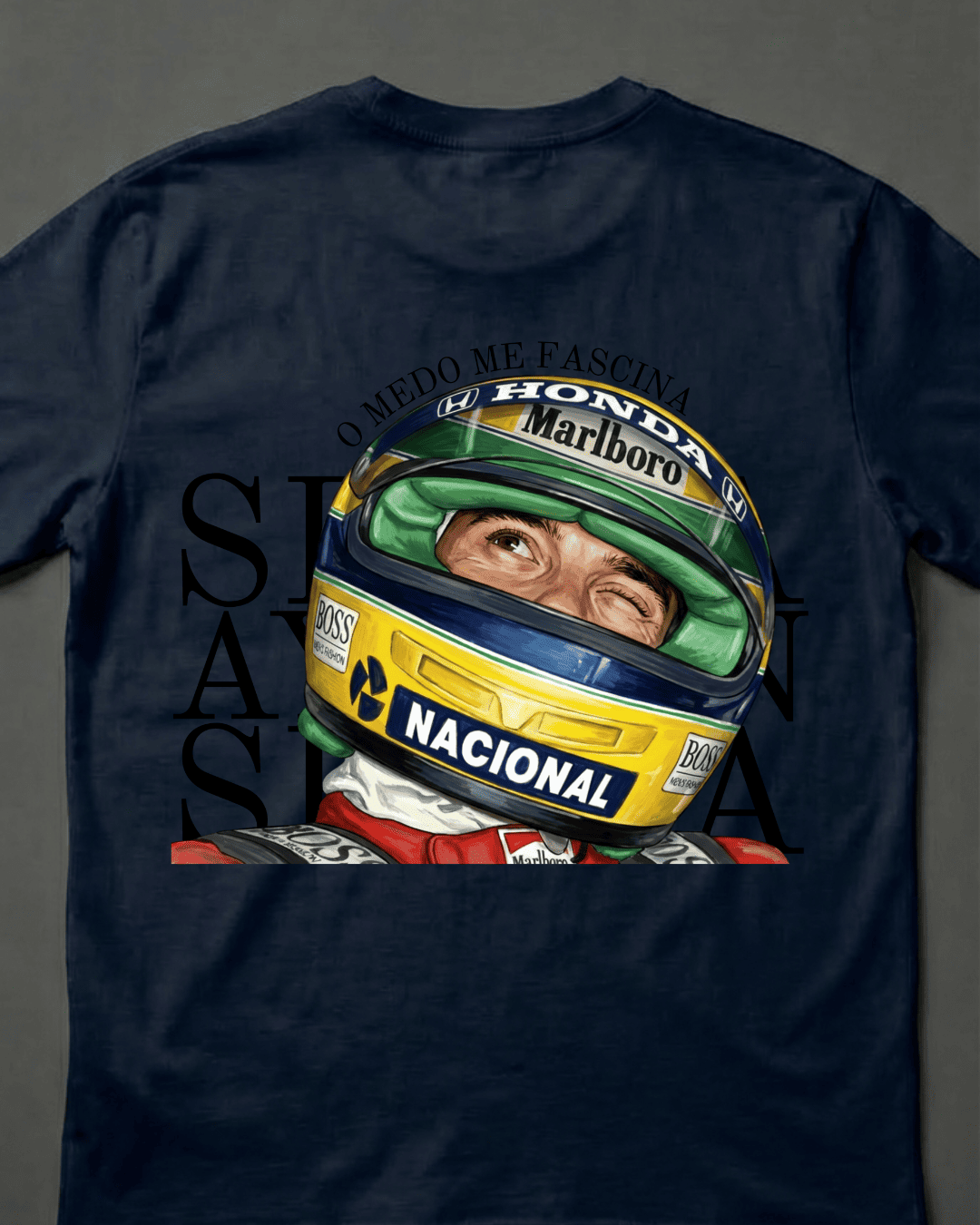 Camiseta Unissex Ayrton Senna - O medo me fascina EP