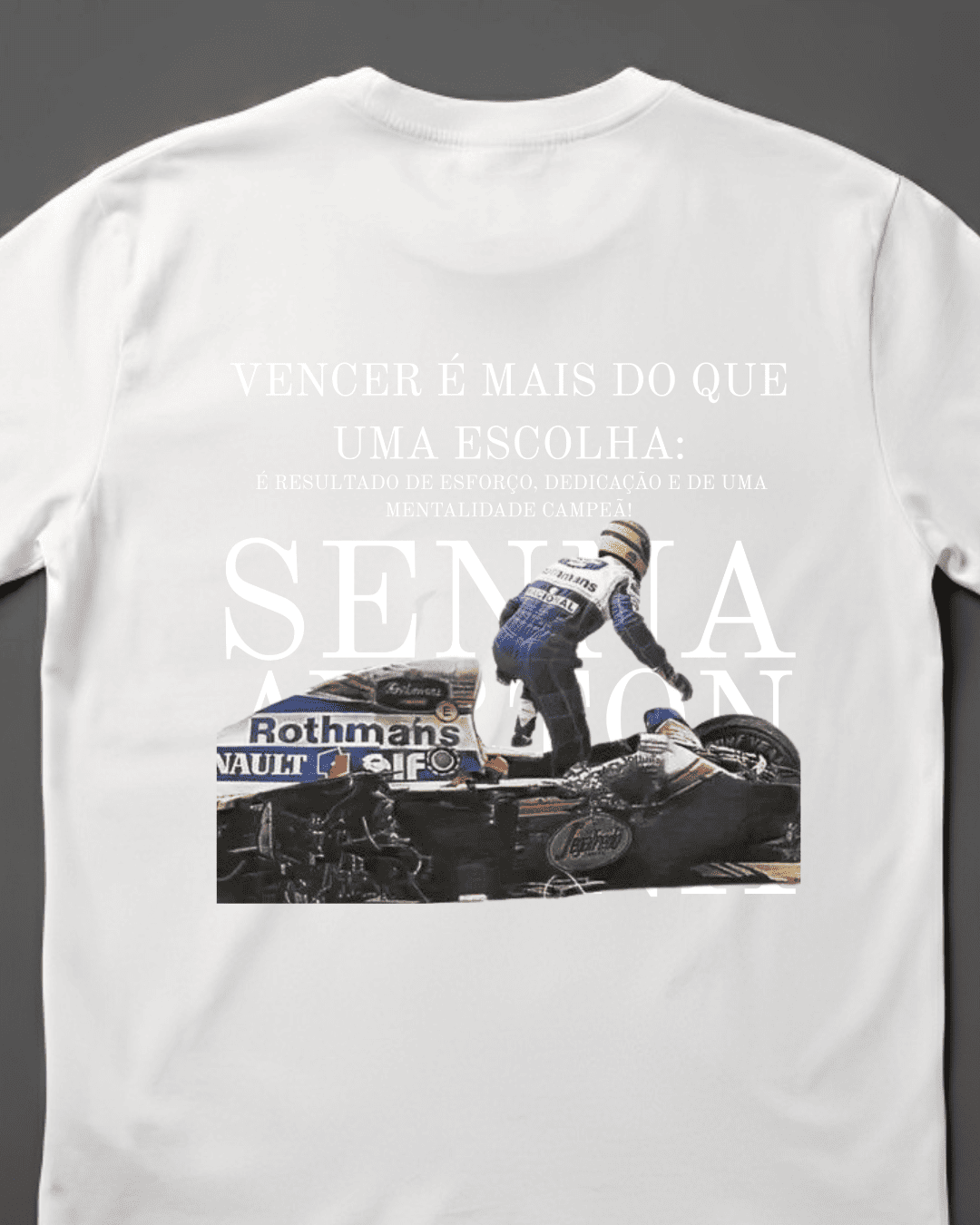 Camiseta Unissex Ayrton Senna - Vencer é mais que uma escolha