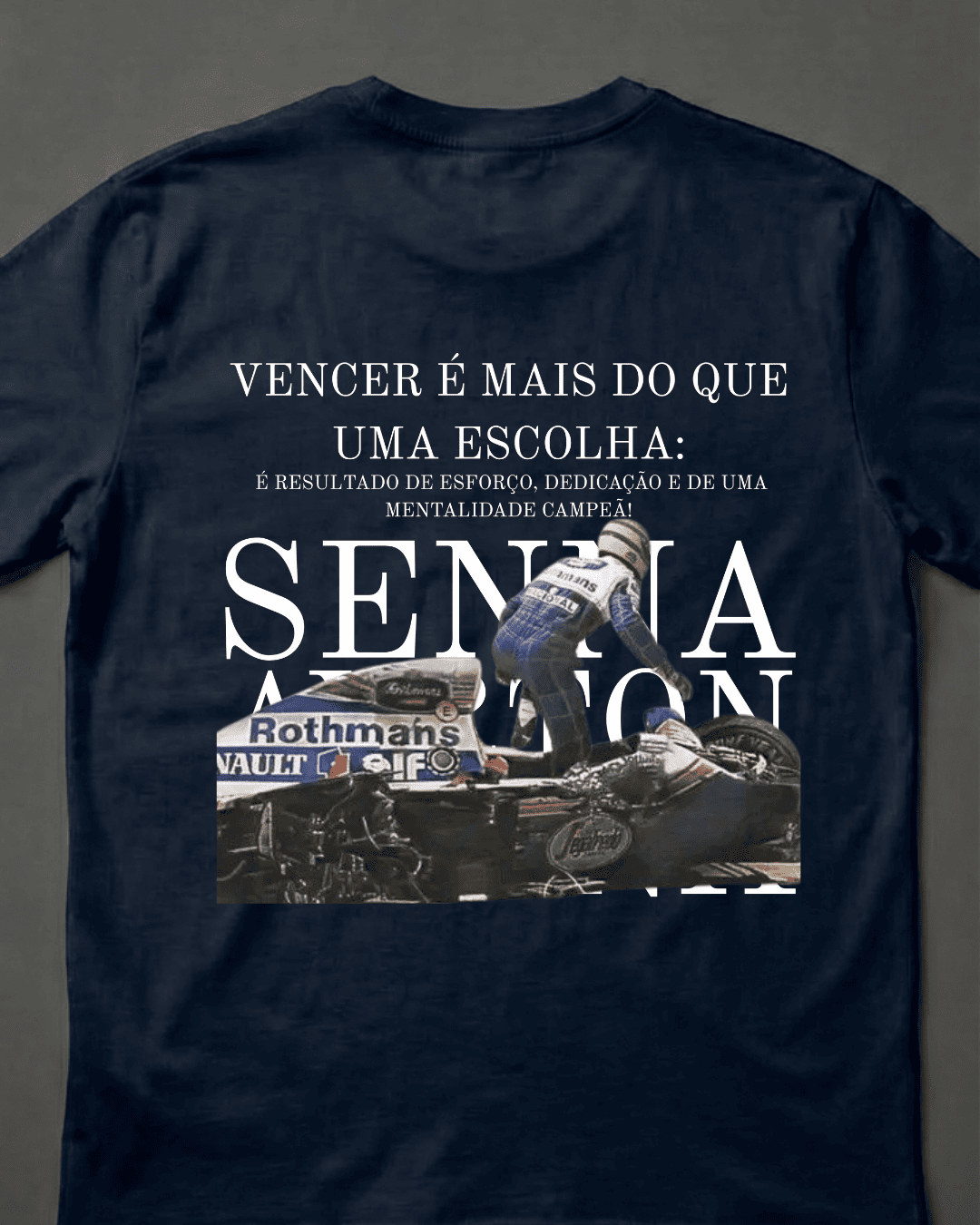 Camiseta Unissex Ayrton Senna - Vencer é mais que uma escolha