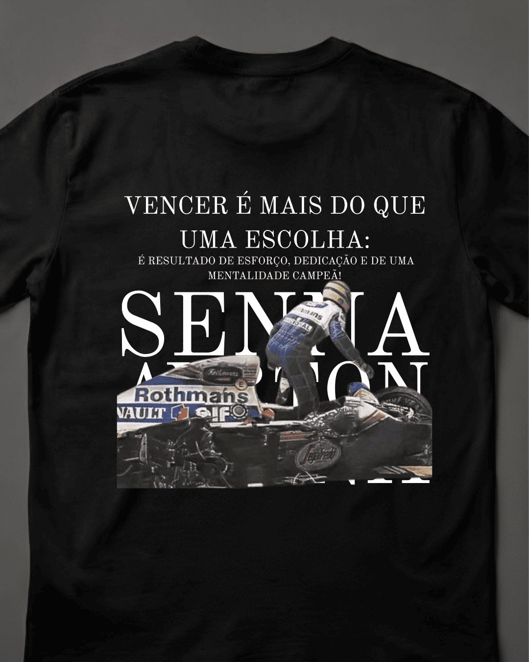 Camiseta Unissex Ayrton Senna - Vencer é mais que uma escolha