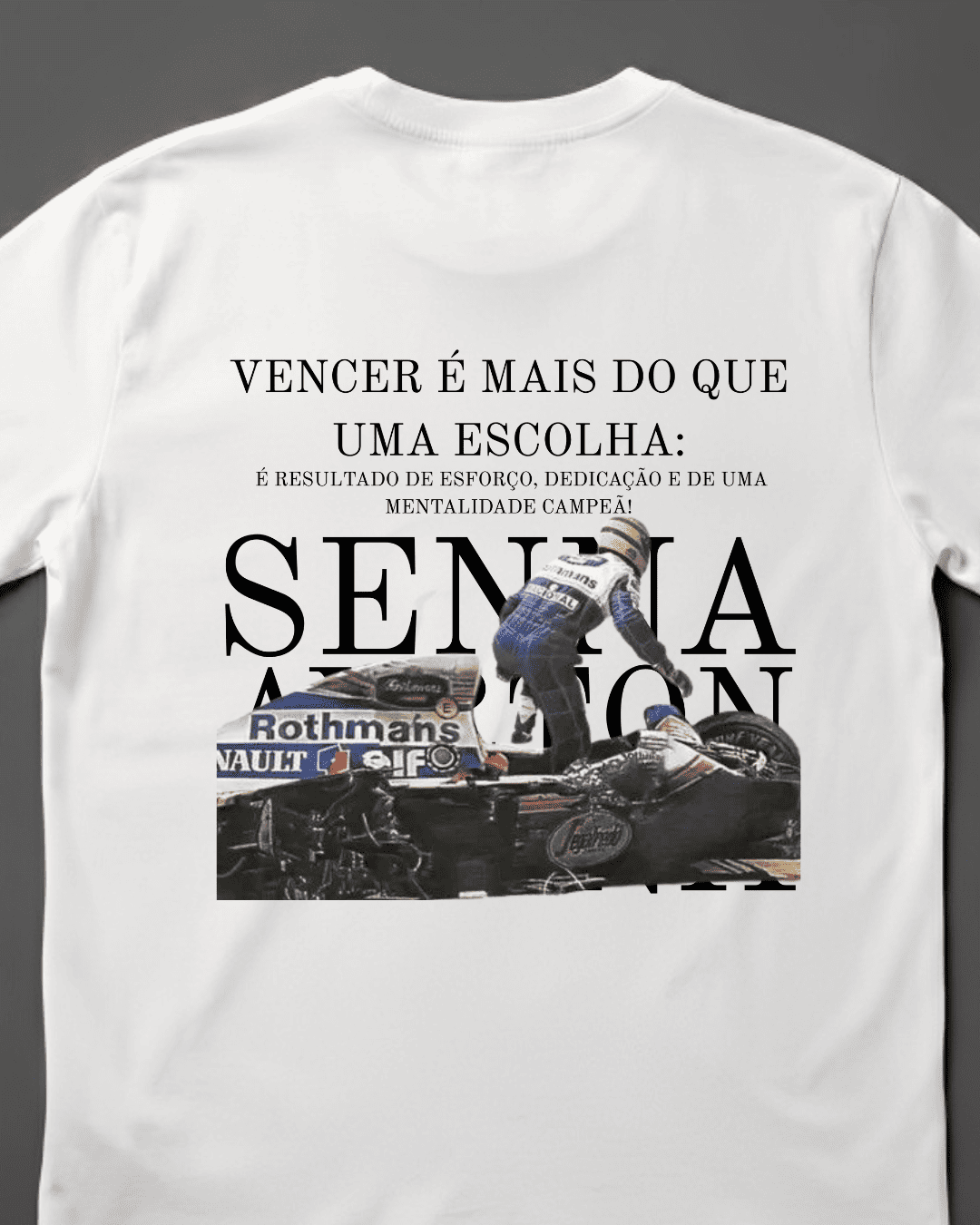Camiseta Unissex Ayrton Senna - Vencer é mais que uma escolha EP