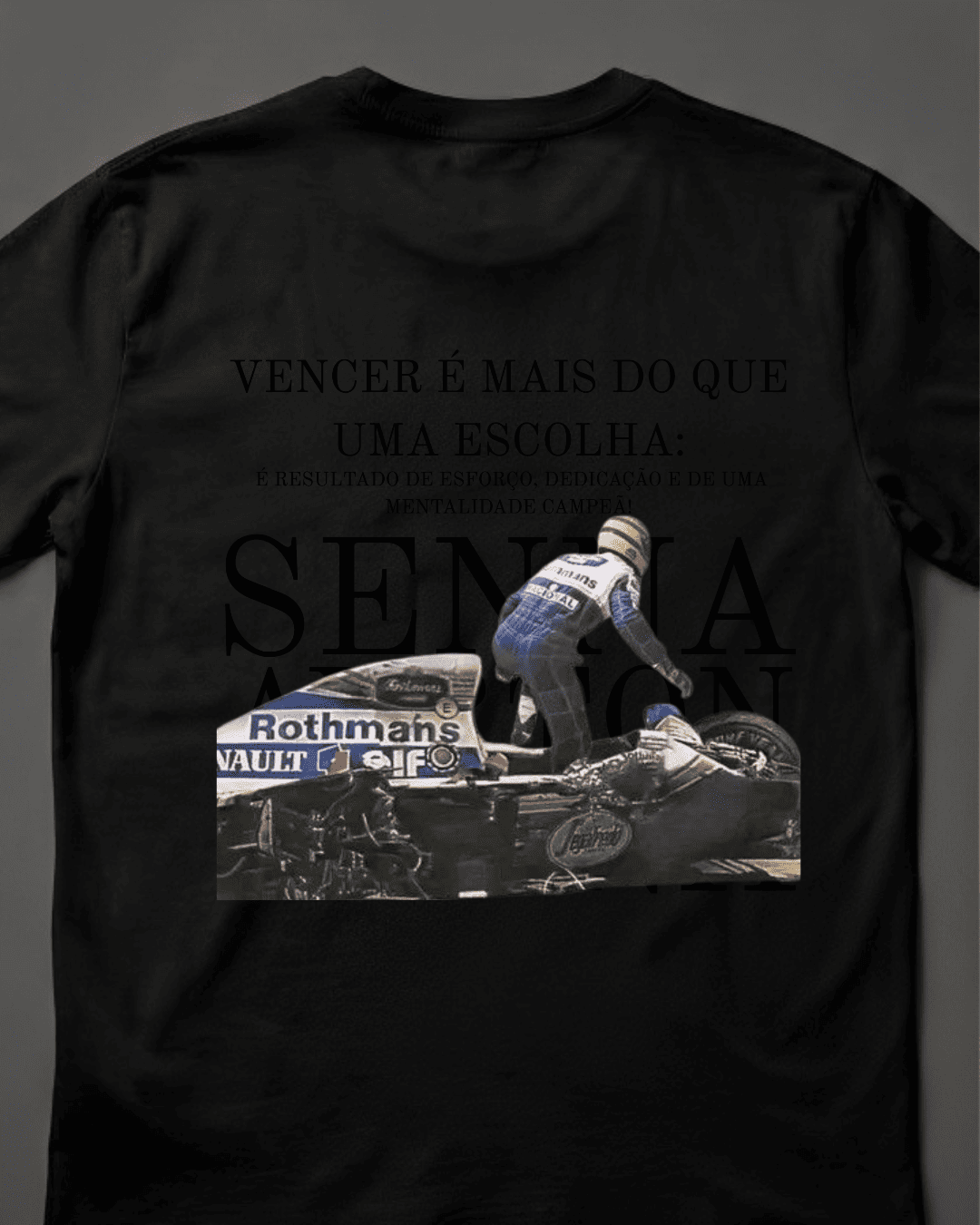 Camiseta Unissex Ayrton Senna - Vencer é mais que uma escolha EP