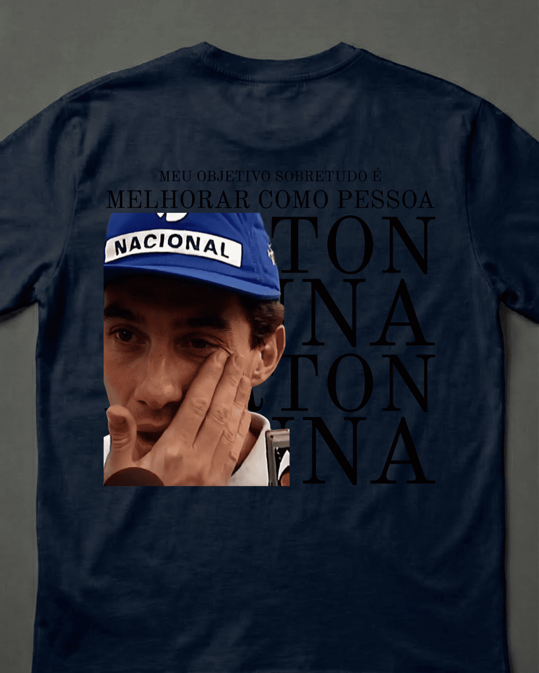 Camiseta Unissex Ayrton Senna - Meu objetivo é melhorar como pessoa EP