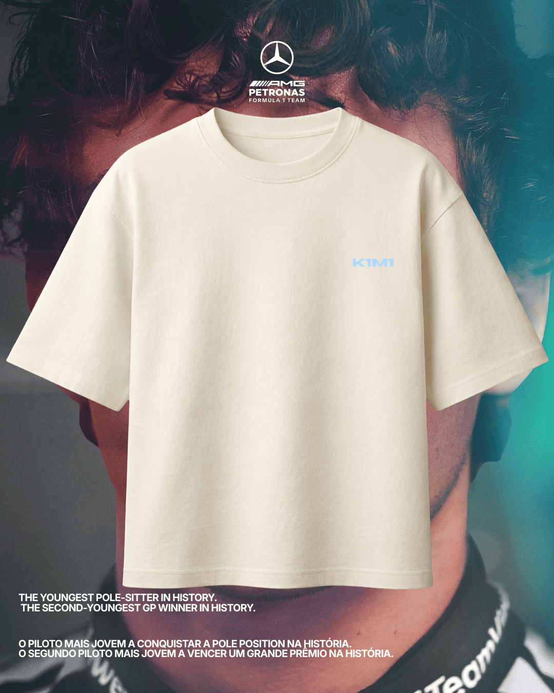Camiseta Oversized Kimi Antonelli - O Segundo mais jovem a vencer