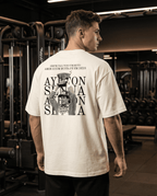 Camiseta Oversized Ayrton Senna - Muita amor e muita fé em Deus