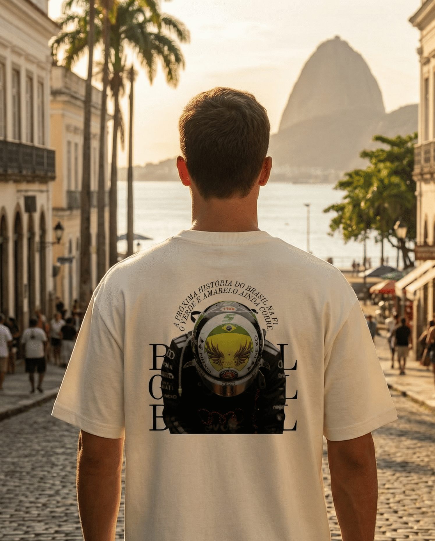 Camiseta Oversized Bortoleto - O verde e amarelo ainda corre