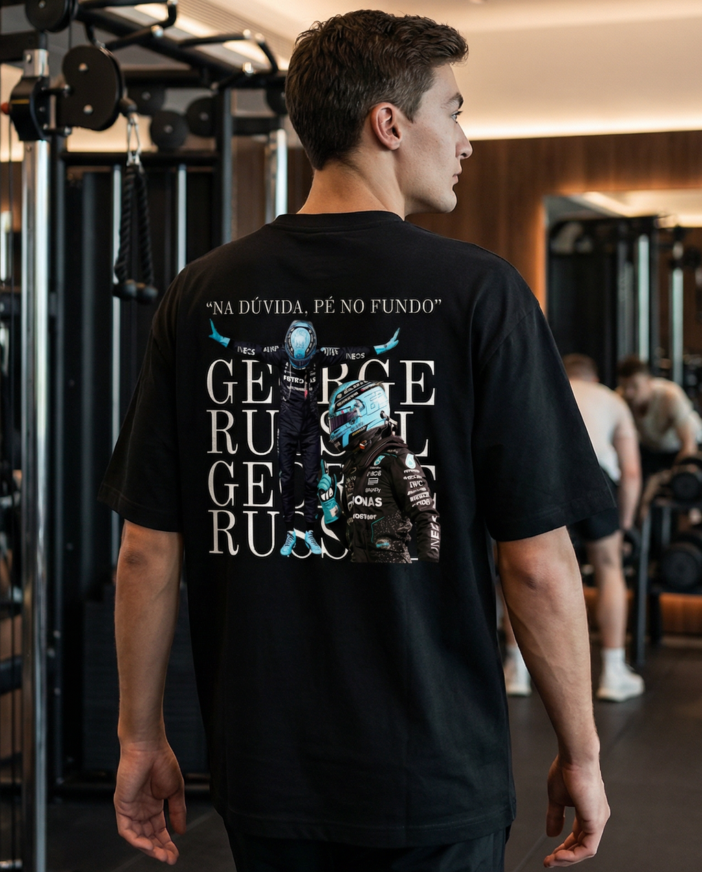 Camiseta Oversized George Russel - Pé no fundo